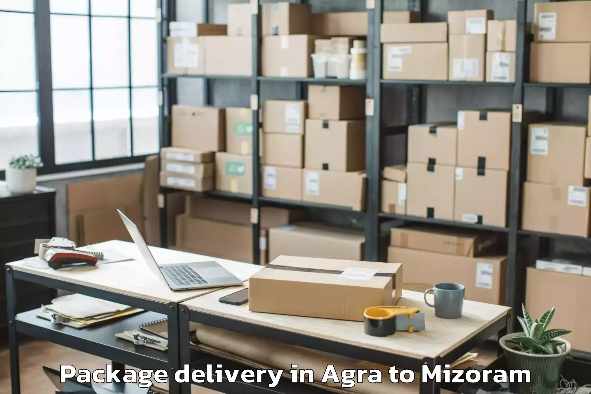 Easy Agra to Sairang Package Delivery Booking